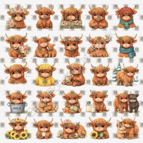 Baby highland cows 3 - highland, #3